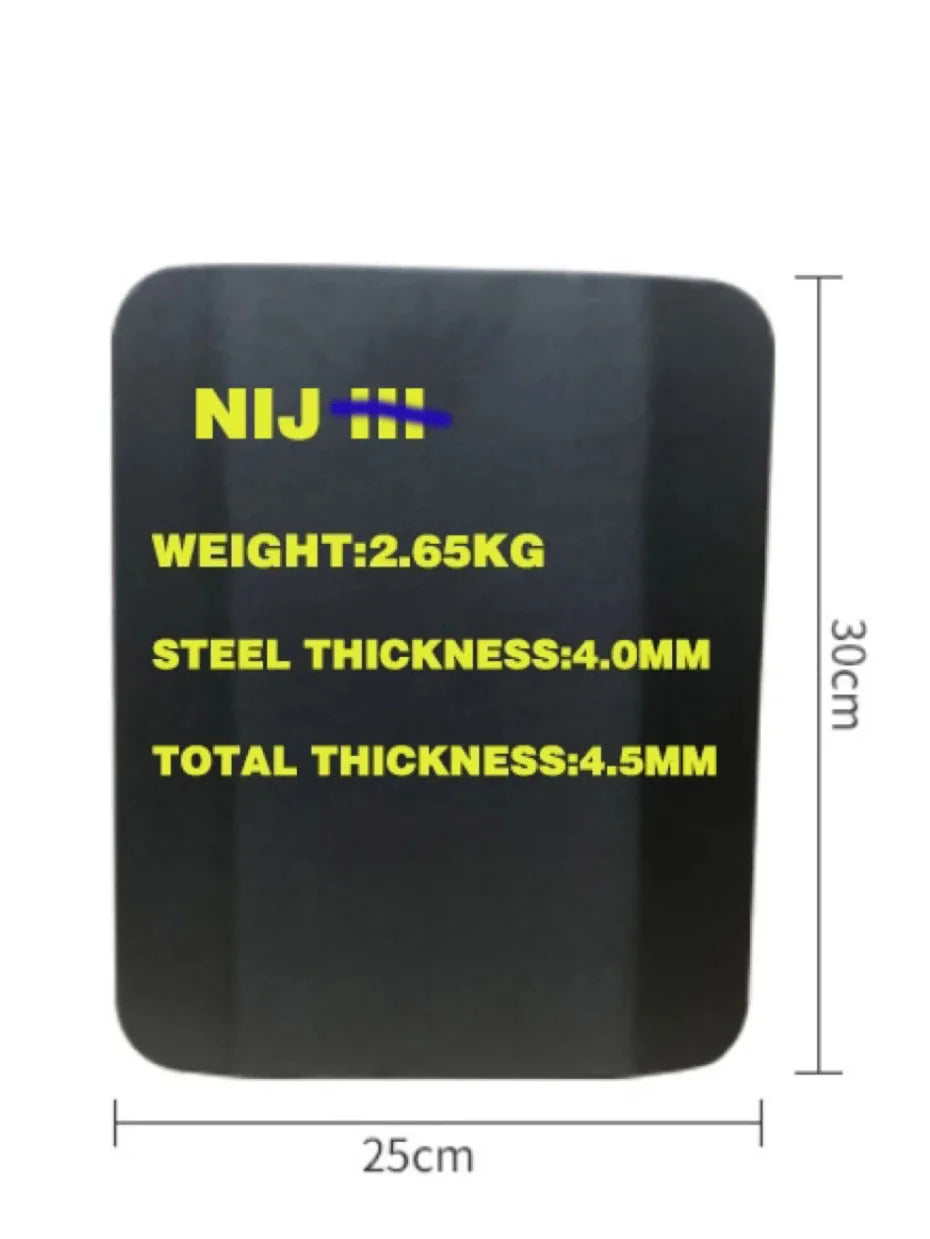 2PCS/lot NIJ IIIA Stand Alone Anti-Ballistic Plate Bulletproof Backpack Tactical Panel - BLACKBEARD OUTDOOR INDUSTRIES