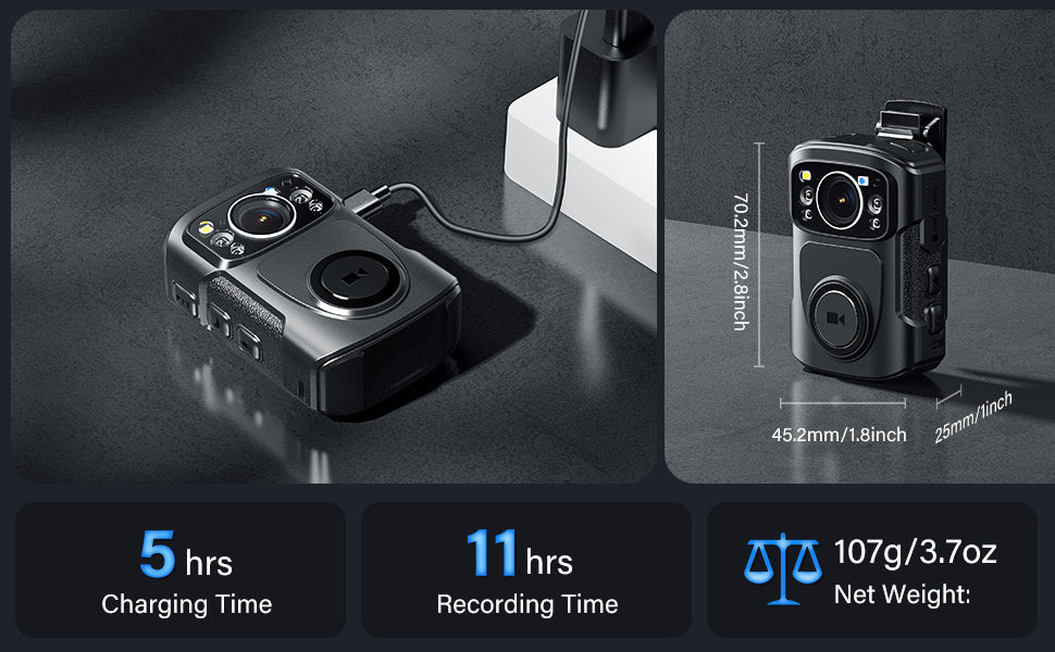 📸 Caméra Corporelle 4K BOBLOV B4K5 – Avec Audio, GPS & Vision Nocturne Ma boutique