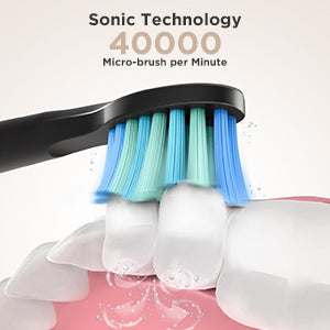Brosse à dents électrique Fairywill FW-508 à ultrasons – Rechargeable, Minuteur, 5 Modes, Charge rapide, 8 têtes pour adultes - BLACKBEARD OUTDOOR INDUSTRIES