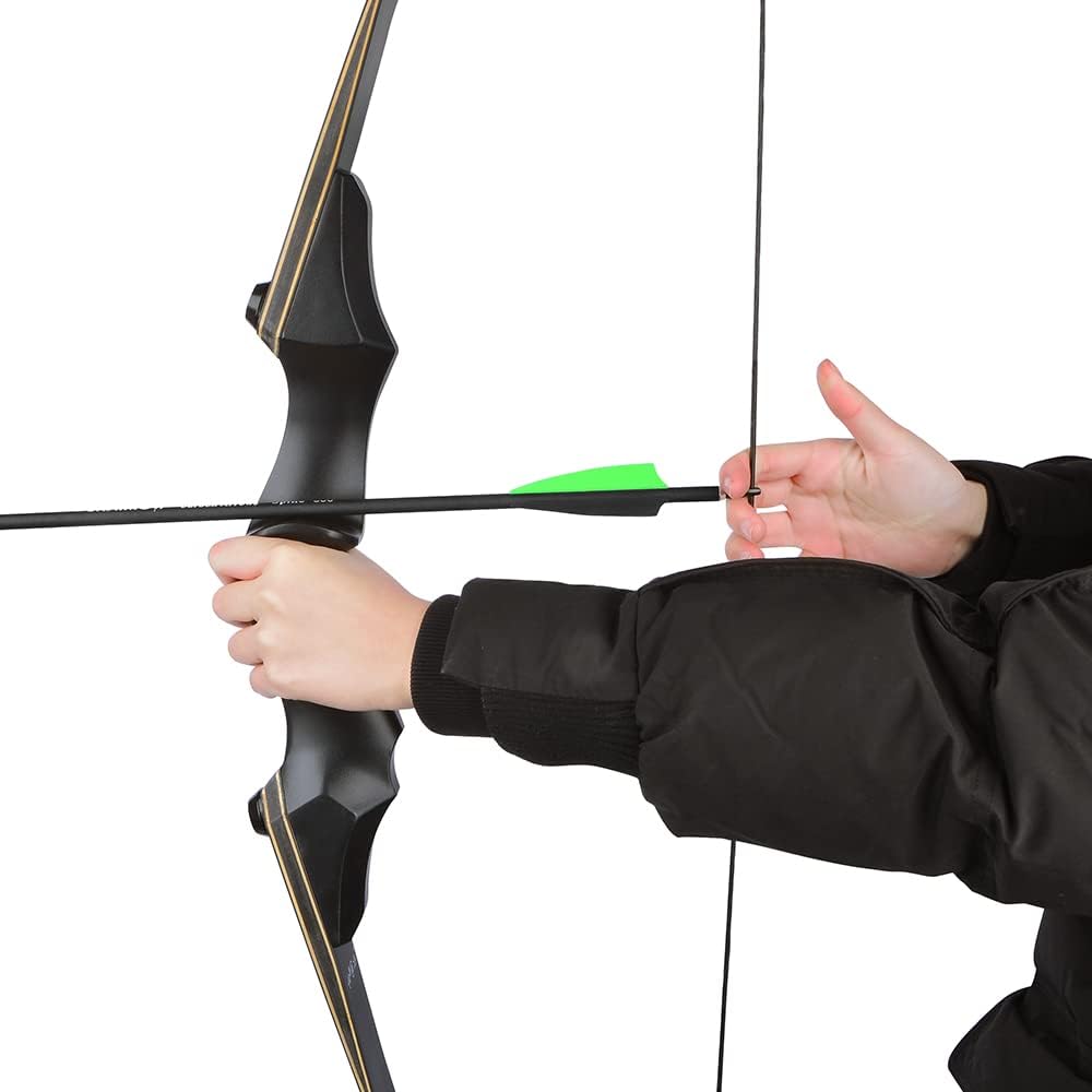 60 Inch Archery Takedown Recurve Bow F171A for Adults/Youth 30-60Lbs American Hunting Bow Magnesium Alloy Metal  Right Handed BLACKBEARD OUTDOOR INDUSTRIES