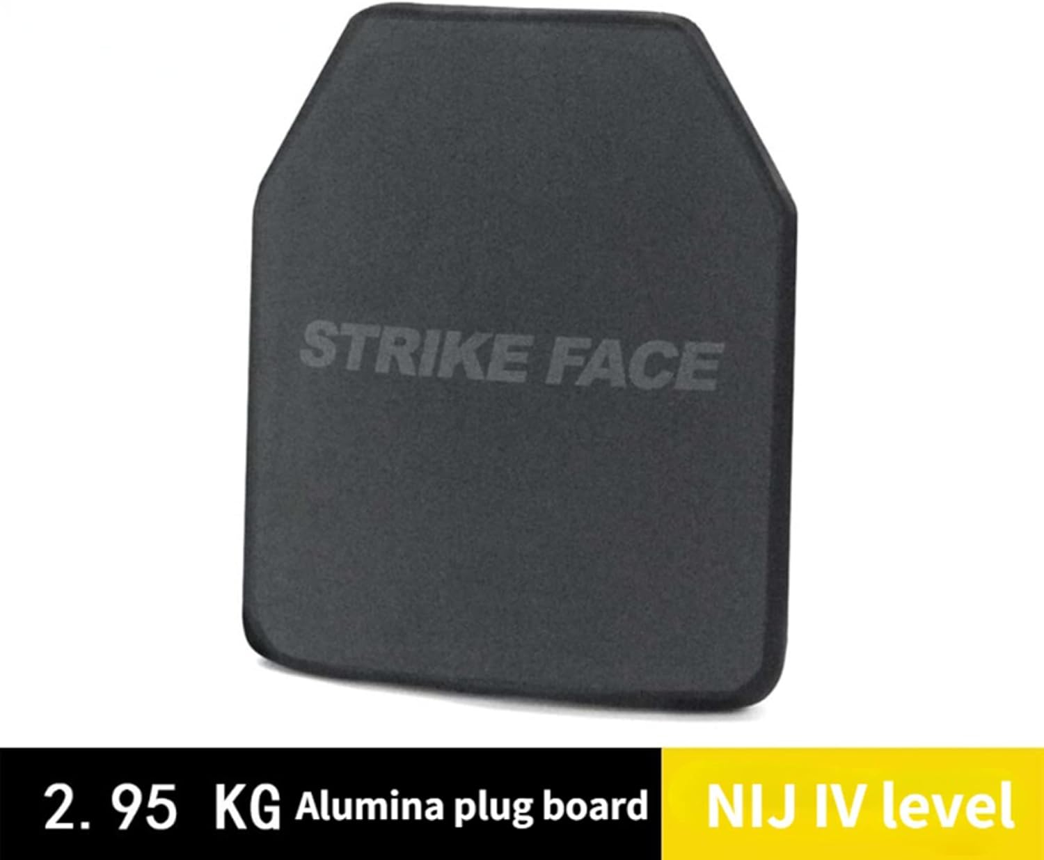 Panneau Pare-balles NIJ IV-Plaque balistique en céramique d'alumine + PE Seule Plaque d'insertion Protection Dorsale de Poitrine Protection Pare-balles