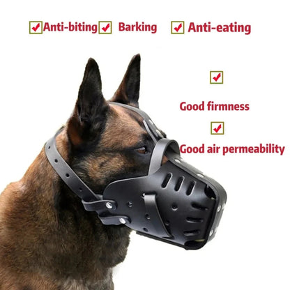 Muselière Panier en Cuir pour Chien – Anti-Morsure et Dressage | Pour Berger Allemand, Doberman, K9 Ma boutique