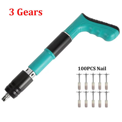 Pistolet à Clous Manuel en Acier | Outil de Fixation Murale à 5 Vitesses Ajustables pour Montage de Bricolage, Plomberie, Installation Électrique BLACKBEARD OUTDOOR INDUSTRIES