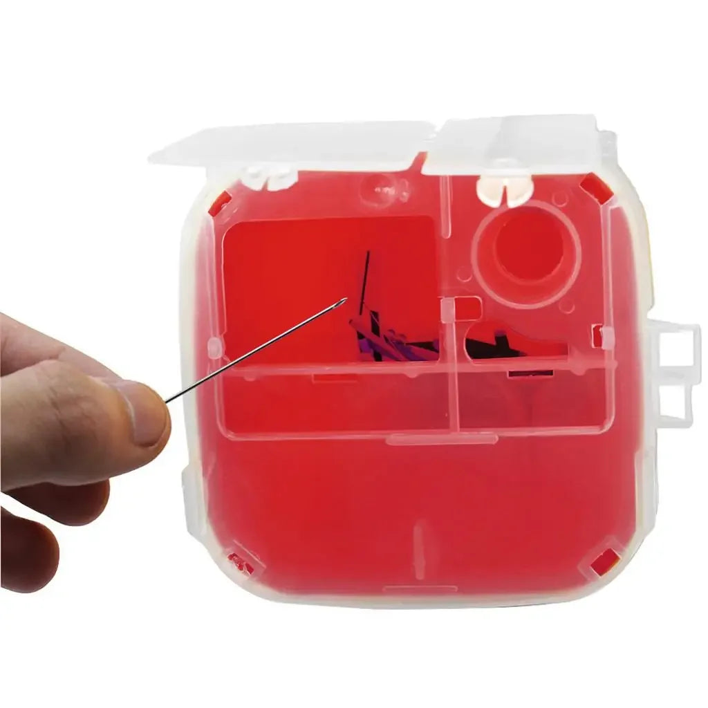 Conteneur à Objets Tranchants pour Aiguilles – Bac de Sécurité Biohazard 1 Litre Ma boutique