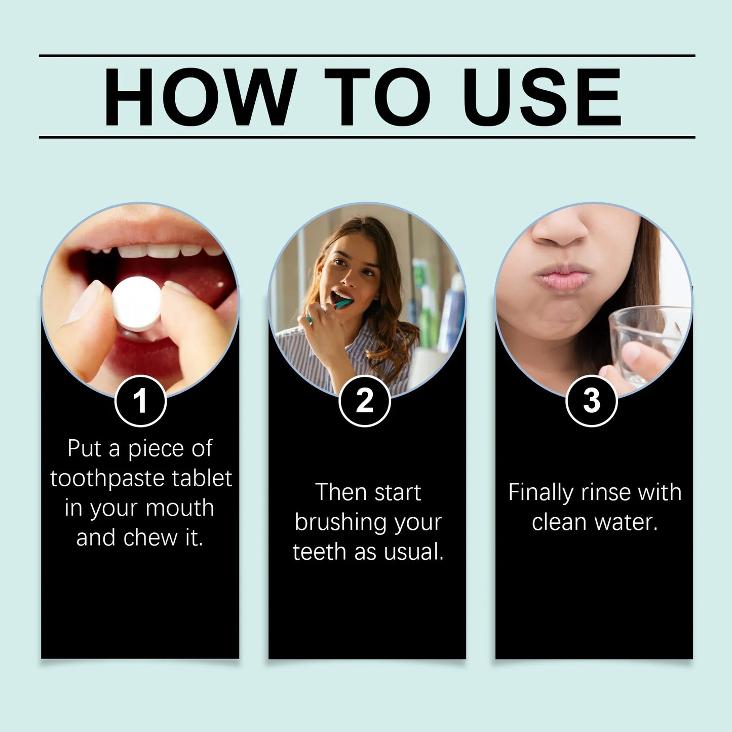 ORALHOE Tablettes de Dentifrice Solides pour un Nettoyage Profond des Dents - Soin Buccal, Élimination du Jaunissement et de la Saleté, Pratiques et Portables - BLACKBEARD OUTDOOR INDUSTRIES