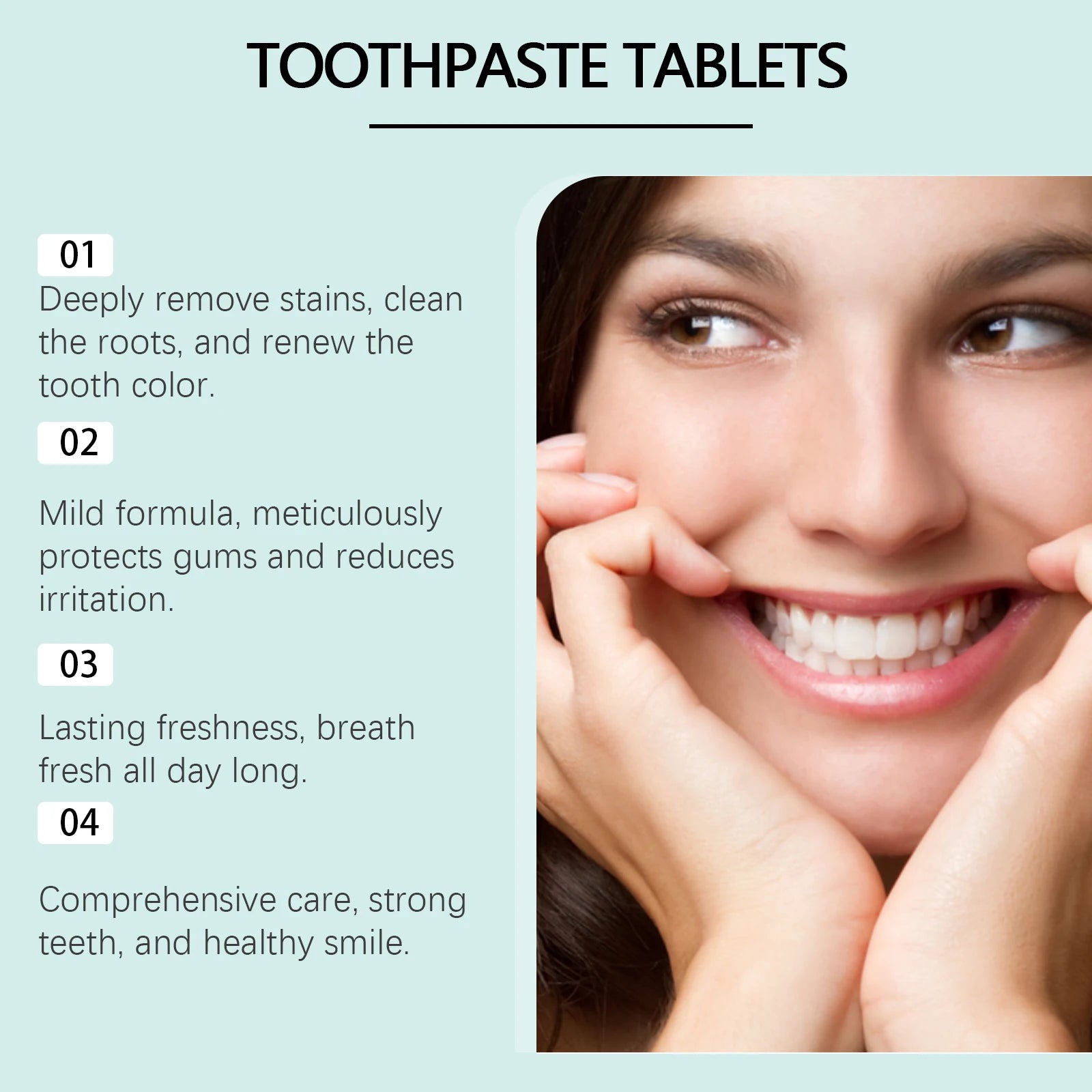 ORALHOE Tablettes de Dentifrice Solides pour un Nettoyage Profond des Dents - Soin Buccal, Élimination du Jaunissement et de la Saleté, Pratiques et Portables - BLACKBEARD OUTDOOR INDUSTRIES