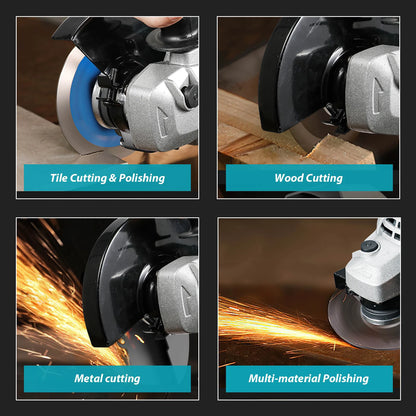 1000W 125MM Brushless Electric Angle Grinder – Meuleuse d’Angle Électrique Sans Balais - BLACKBEARD OUTDOOR INDUSTRIES