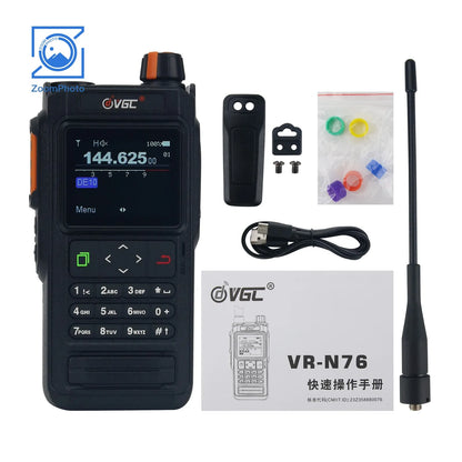 Talkie-Walkie VR-N76 UV Double Bande, IP67 Étanche, Bluetooth, GPS, 5W - BLACKBEARD OUTDOOR INDUSTRIES