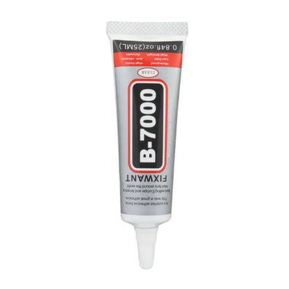 Colle B-7000 - Adhesif Universel Transparent pour Réparation d'Écran de Téléphone - Disponible en 15ML, 25ML, 50ML, 110ML avec Applicateur de Précision BLACKBEARD OUTDOOR INDUSTRIES