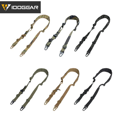 Sangle Tactique IDOGEAR – Modèle Slingster 2 Points – Ajustement Rapide – Coloris Ranger Green - BLACKBEARD OUTDOOR INDUSTRIES