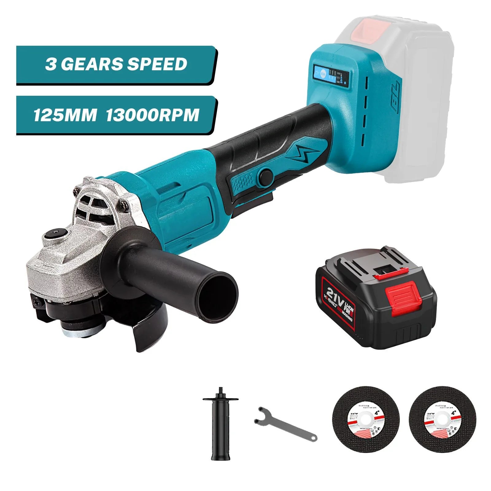 1000W 125MM Brushless Electric Angle Grinder – Meuleuse d’Angle Électrique Sans Balais - BLACKBEARD OUTDOOR INDUSTRIES