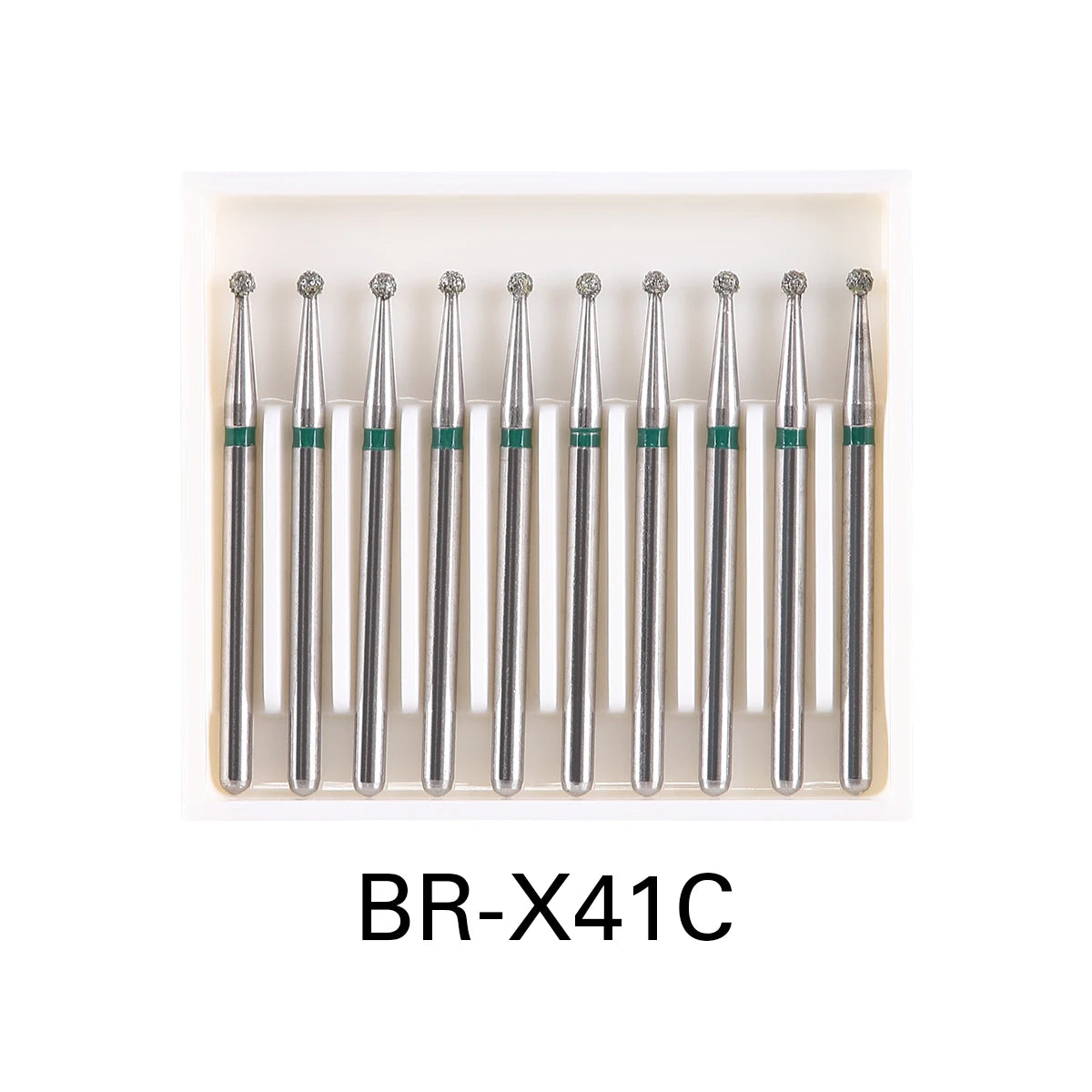 AZDENT 10 pcs Fraises Diamantées Dentaires – Type Boule FG 1,6 mm, 25 mm pour Turbine Haute Vitesse Ma boutique