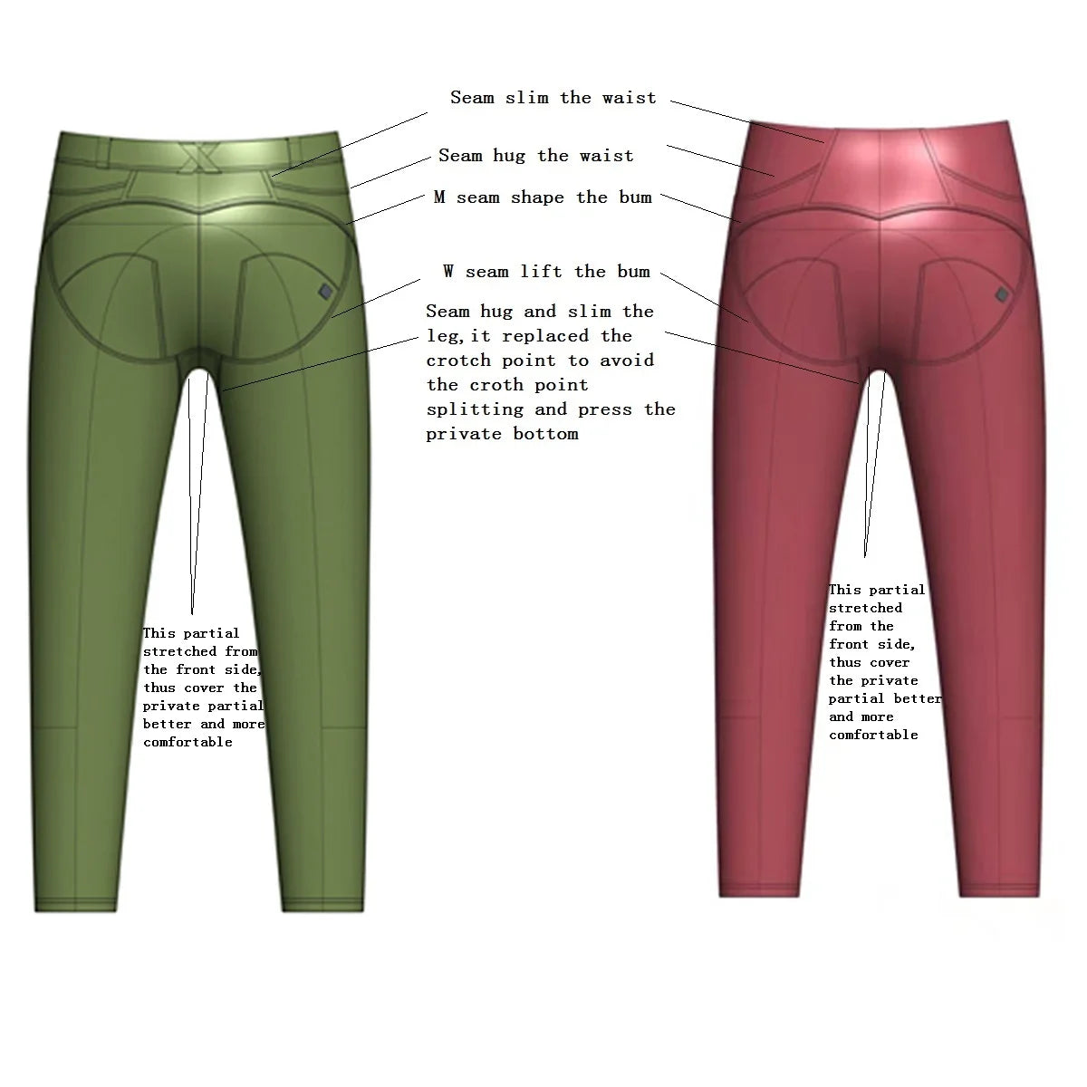 Shascullfites Melody Blue Leather Tapered Pants Motor Leather Trousers Shaping Leather Leggings With Zippers BLACKBEARD OUTDOOR INDUSTRIES