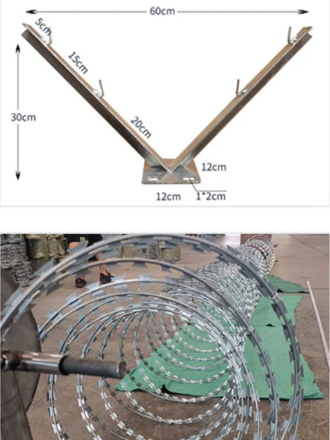 Barbelé Lames Rasoir Hélicoïdal Anti-Intrusion – 10 Mètres - BLACKBEARD OUTDOOR INDUSTRIES