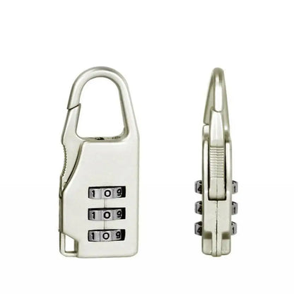 Mini Cadenas de Voyage en Alliage d'Aluminium – Cadenas à 3 Chiffres Réinitialisables, Code de Sécurité pour Valise, Sac et Accessoires - BLACKBEARD OUTDOOR INDUSTRIES