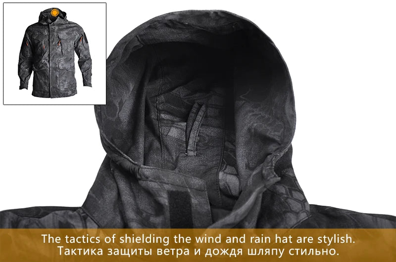 Veste Tactique M65 Camouflage Homme – Veste de Randonnée Imperméable avec Capuche - BLACKBEARD OUTDOOR INDUSTRIES