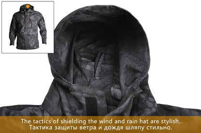 Veste Tactique M65 Camouflage Homme – Veste de Randonnée Imperméable avec Capuche - BLACKBEARD OUTDOOR INDUSTRIES