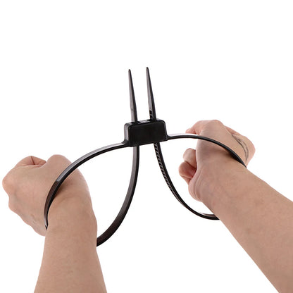 Attache-Câble Menotte Jetable en Nylon - Bande de Restraint Flex, Sangle Auto-Verrouillante, Attache de Sécurité, Taille 12x700mm - BLACKBEARD OUTDOOR INDUSTRIES