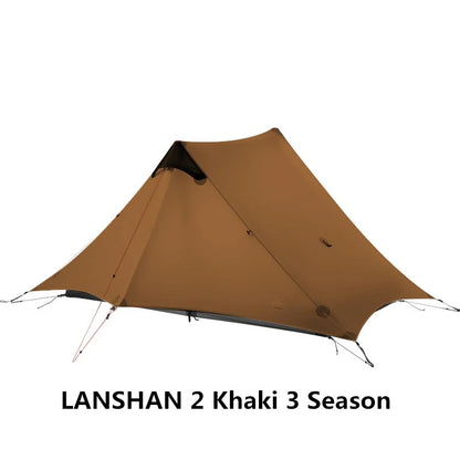 Tente Ultralégère FLAME'S CREED LanShan 2 – 2 Places | 3 Saisons | Nylon Silnylon 15D | Sans Arceaux | Trekking & Bivouac Pro - BLACKBEARD OUTDOOR INDUSTRIES