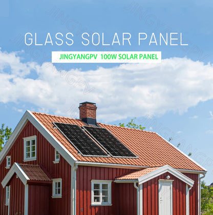 Panneau Solaire Rigide en Verre Monocristallin 100W – 18V - BLACKBEARD OUTDOOR INDUSTRIES