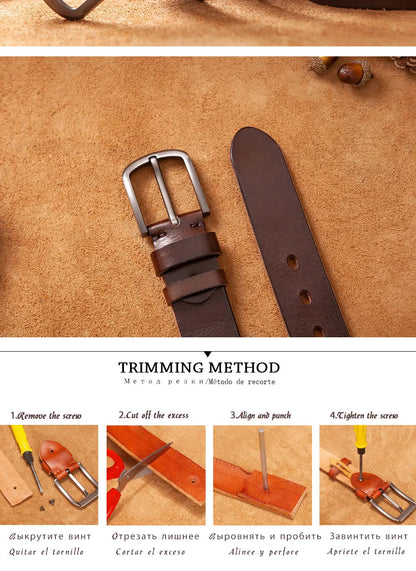 Ceinture en Cuir de Vache "Loading Fashion" - Luxe et Élégance pour Homme Ma boutique