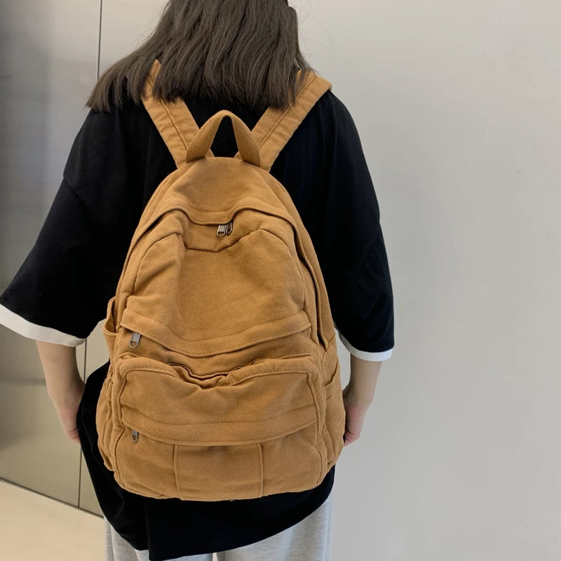 Sac à Dos Scolaire en Tissu pour Fille – Nouveau Sac à Dos Fashion Vintage - BLACKBEARD OUTDOOR INDUSTRIES