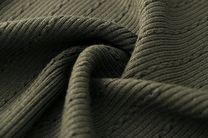 Pull en Laine Mélangée à Col Roulé Femme - Vert Armée, Épaules Padding, Casual, Tricoté pour l'Hiver BLACKBEARD OUTDOOR INDUSTRIES