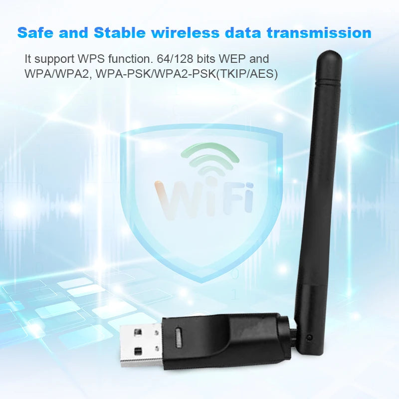 Clé USB WiFi RT5370 150Mbps | Récepteur & Émetteur Sans Fil 2.4GHz | Antenne Intégrée – TEROW - BLACKBEARD OUTDOOR INDUSTRIES