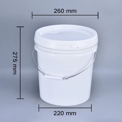 Seau en Plastique Alimentaire Épais 10L avec Couvercle et Poignée - BLACKBEARD OUTDOOR INDUSTRIES