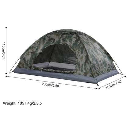 TOMSHOO Tente Ultralégère 1 à 2 Personnes | Camping, Randonnée, Plage, Pêche | Anti-UV, Étanche, Facile à Monter - BLACKBEARD OUTDOOR INDUSTRIES