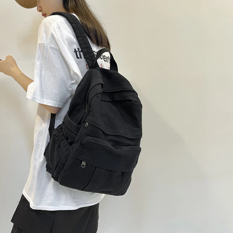 Sac à Dos Scolaire en Tissu pour Fille – Nouveau Sac à Dos Fashion Vintage - BLACKBEARD OUTDOOR INDUSTRIES