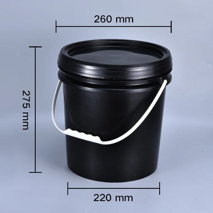 Seau en Plastique Alimentaire Épais 10L avec Couvercle et Poignée - BLACKBEARD OUTDOOR INDUSTRIES