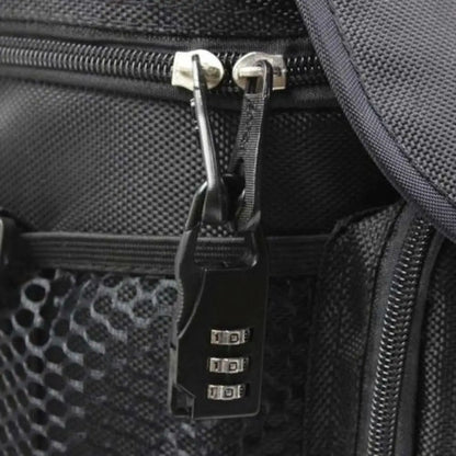 Mini Cadenas de Voyage en Alliage d'Aluminium – Cadenas à 3 Chiffres Réinitialisables, Code de Sécurité pour Valise, Sac et Accessoires - BLACKBEARD OUTDOOR INDUSTRIES