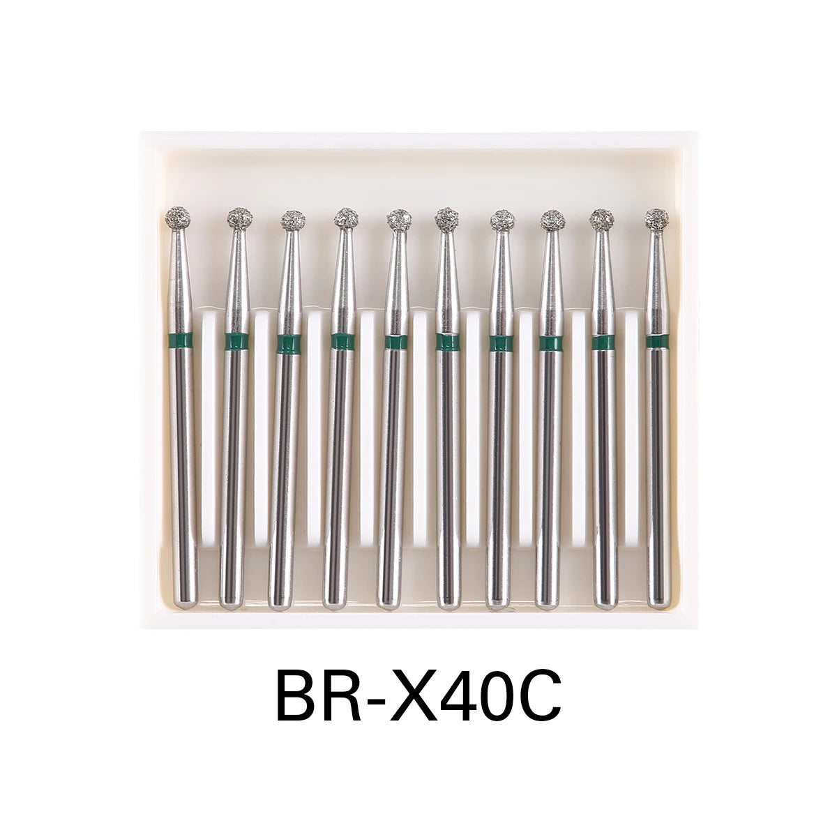 AZDENT 10 pcs Fraises Diamantées Dentaires – Type Boule FG 1,6 mm, 25 mm pour Turbine Haute Vitesse Ma boutique