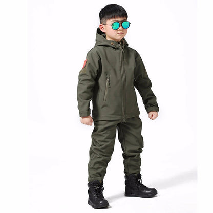 ensemble softshell camouflage pour enfant Ma boutique