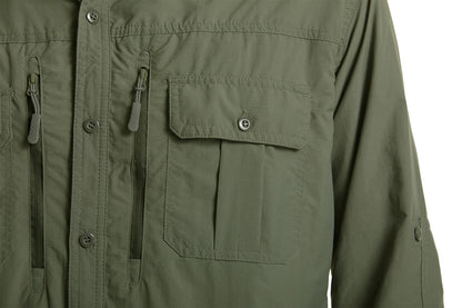 Chemise Homme TACVASEN | Manches Longues | Séchage Rapide | Protection UV | Poches Zippées | Randonnée & Travail Extérieur - BLACKBEARD OUTDOOR INDUSTRIES
