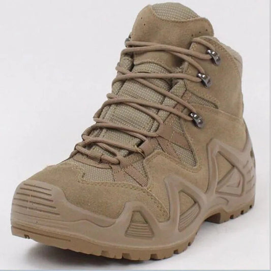 Men's Military Army Fans Combat Tactical Desert Boots Outdoor Swat Hunting Hiking Climbing Training Waterproof Sports Male Shoes BLACKBEARD OUTDOOR INDUSTRIES
