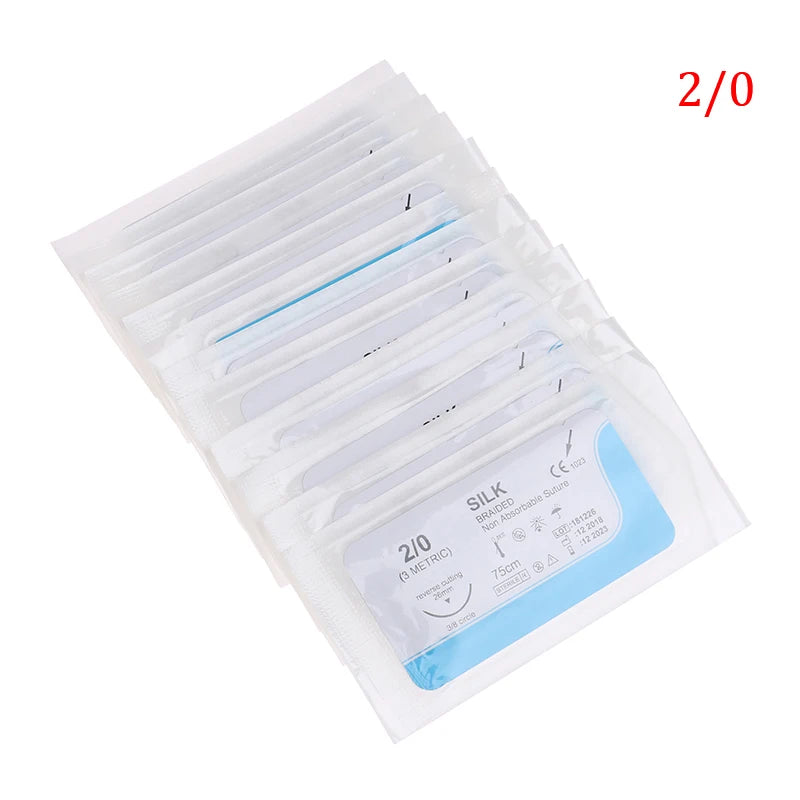 Kit de Suture Médicale 12 pcs – Fils Nylon, Polyester & Aiguille 75 cm Ma boutique