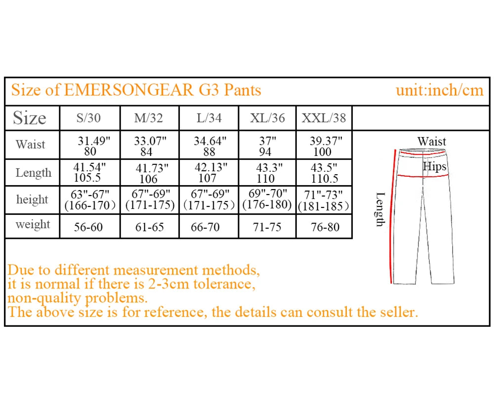 Pantalon Tactique EMERSONGEAR G3 Combat avec Genouillères – Pantalon de Chasse Résistant à l’Abrasion - BLACKBEARD OUTDOOR INDUSTRIES