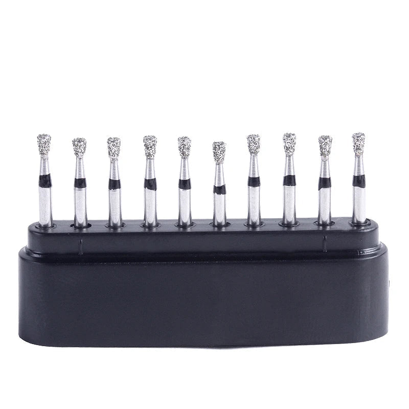 AZDENT Lot de 10 Fraises Dentaires Diamantées Ball Round Type FG 1.6mm – 25mm pour Turbine Haute Vitesse Ma boutique