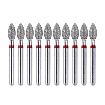 AZDENT Lot de 10 Fraises Dentaires Diamantées Ball Round Type FG 1.6mm – 25mm pour Turbine Haute Vitesse Ma boutique