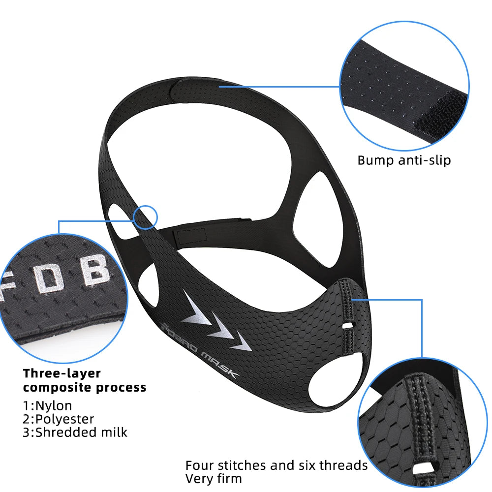 Masque d’Entraînement Sportif – Édition Élévation | Course, Fitness, Cyclisme – Style Noir 2.0 - BLACKBEARD OUTDOOR INDUSTRIES