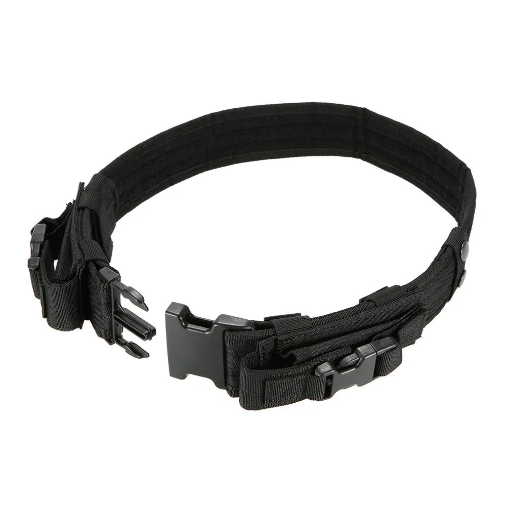 Ceinture Tactique de Combat avec Pochette pour Chargeur – Ceinture de Sécurité à Libération Rapide pour Entraînement Airsoft et Chasse BLACKBEARD OUTDOOR INDUSTRIES