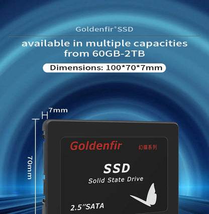 Goldenfir SSD  128GB SATAIII SSD 512GB 480GB 256GB HD 1TB  500GB  Hard Disk 2.5 Ma boutique