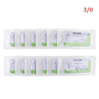 Kit de Suture Médicale 12 pcs – Fils Nylon, Polyester & Aiguille 75 cm Ma boutique