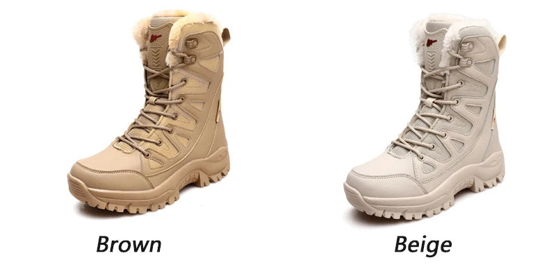 Bottes d'Hiver Femme Moipheng - Super Chaleur, Taille Plus, Chaussures à Plateforme, Bottes Moto à mi-mollet avec Doublure en Fourrure - Zapatos Para Mujer - BLACKBEARD OUTDOOR INDUSTRIES
