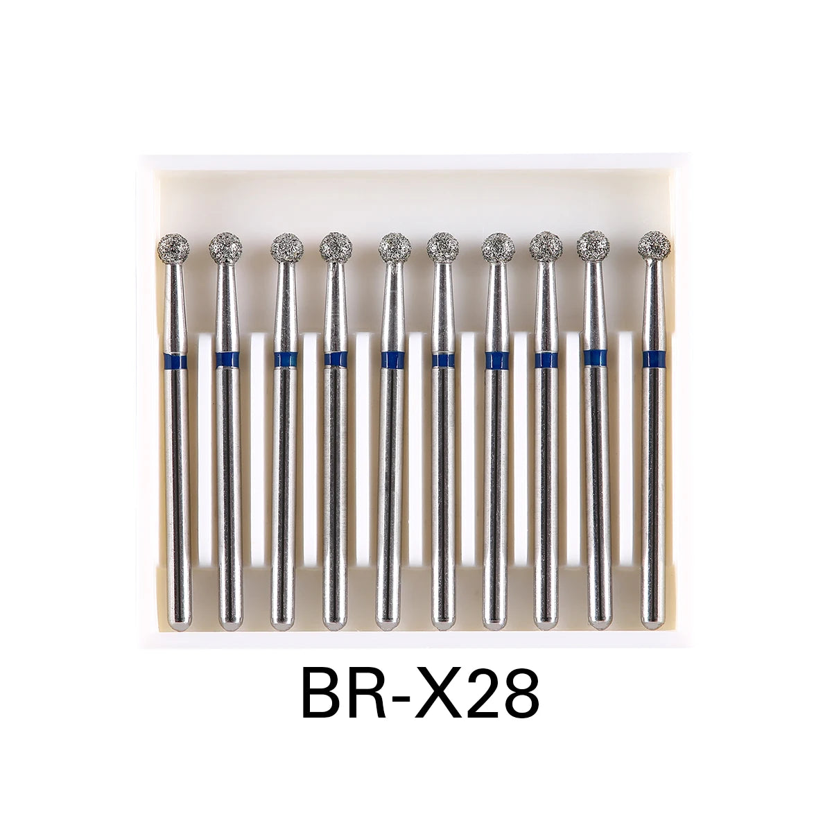 AZDENT 10 pcs Fraises Diamantées Dentaires – Type Boule FG 1,6 mm, 25 mm pour Turbine Haute Vitesse Ma boutique