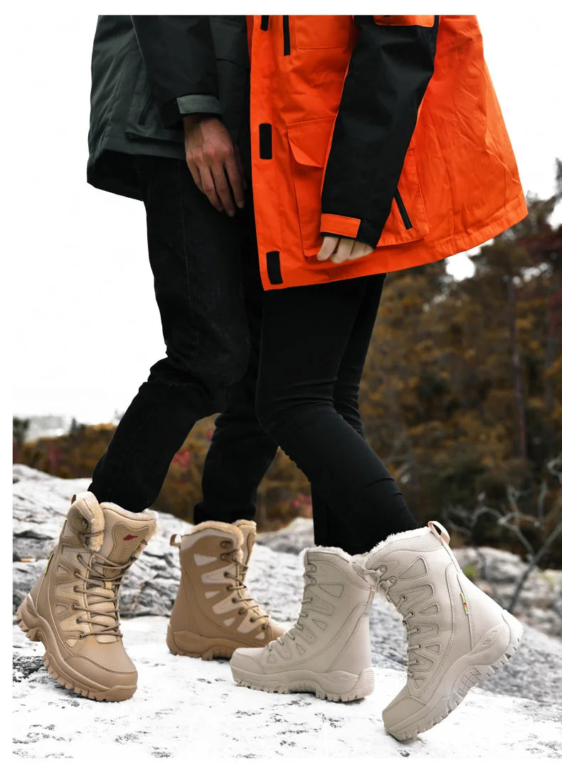 Bottes d'Hiver Femme Moipheng - Super Chaleur, Taille Plus, Chaussures à Plateforme, Bottes Moto à mi-mollet avec Doublure en Fourrure - Zapatos Para Mujer - BLACKBEARD OUTDOOR INDUSTRIES