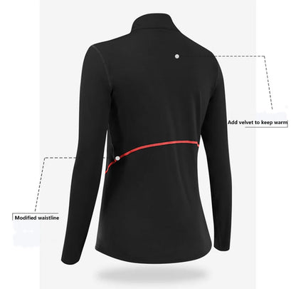 Ensemble de Sous-Vêtements Thermiques pour Femmes – T-Shirt à Col Montant et legging en Polyester et Spandex, Séchage Rapide, Chaud et Respirant - BLACKBEARD OUTDOOR INDUSTRIES