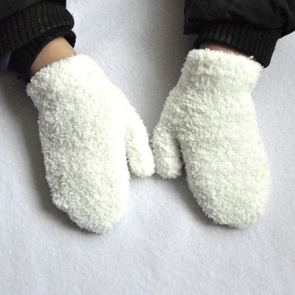 Paire de gants pour enfant en velours hiver Ma boutique